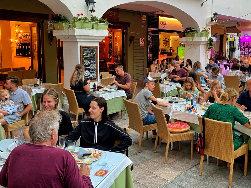 Terrace in the centre of Nerja